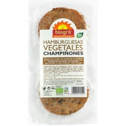 HAMBURGUESA VEGETAL CHAMPIÑONES 160G ECO BIOGRA