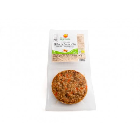 VEGEBUR SEITAN Y ZANAHORIA 160G ECO VEGETALIA