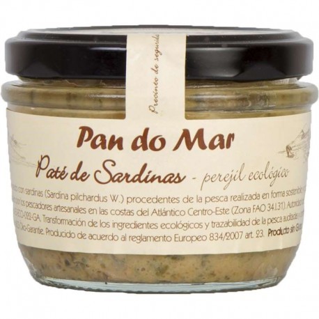 PATE DE SARDINA Y PEREJIL 125G ECO PAN DO MAR