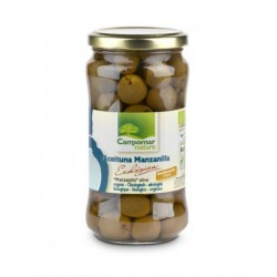 ACEITUNA MANZANILLA S/HUESO 350G ECO CAMPOMAR