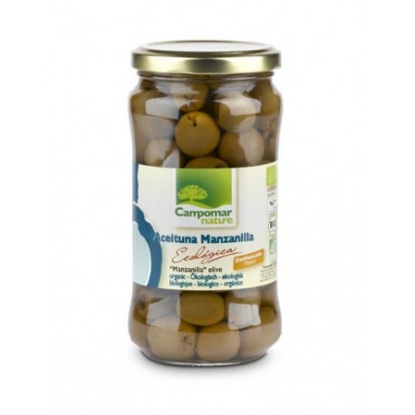 ACEITUNA MANZANILLA S/HUESO 350G ECO CAMPOMAR