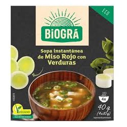 SOPA  INSTANTANEA DE MISO VERDURAS 40G ECO BIOGRAN
