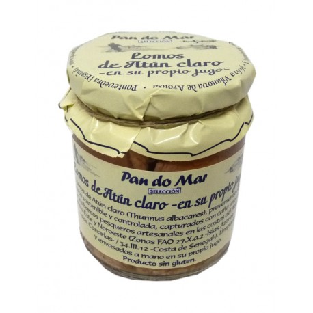 LOMOS ATUN CLARO EN SU JUGO TARRO 220G ECO PAN DO MAR